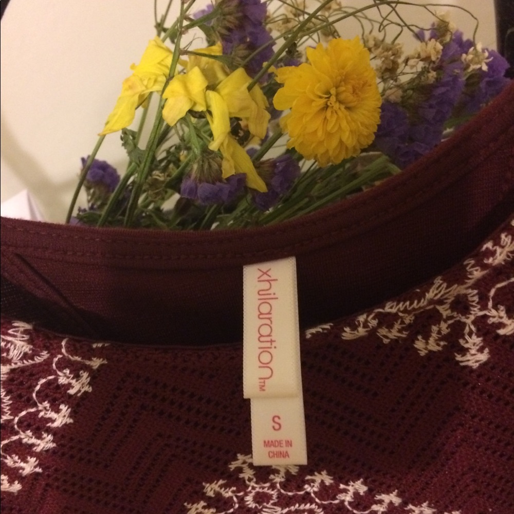 Burgandy Zig Zag Dress - Picture 7 of 7